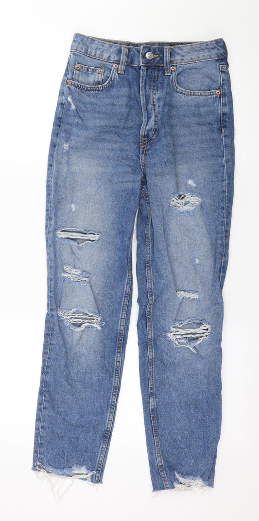 Divided by H&M Womens Blue  Denim Straight Jeans Size 6 L25 in