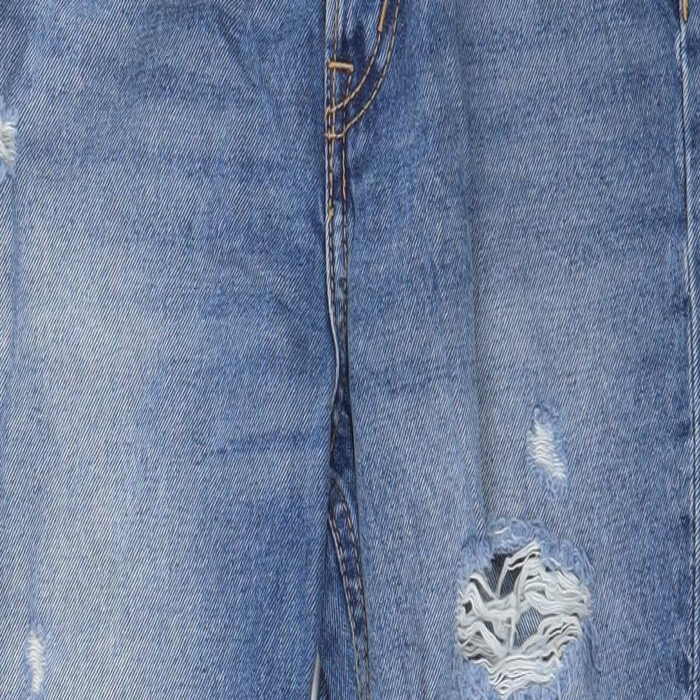 Divided by H&M Womens Blue  Denim Straight Jeans Size 6 L25 in