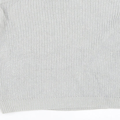 Glamorous Womens Silver   Pullover Jumper Size M