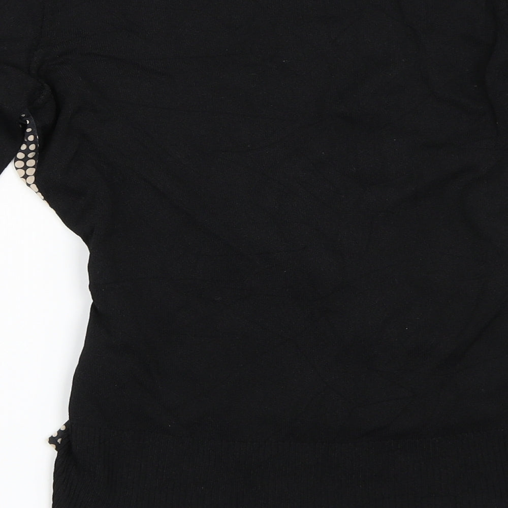 Womens UK Size 10 Coast Black Basic Blouse