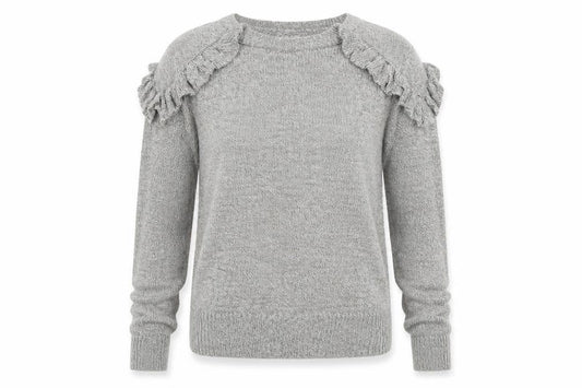 Papaya Womens Grey   Cardigan Jumper Size S