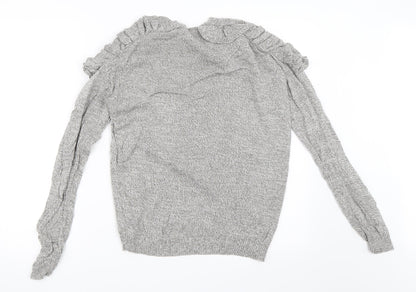 Papaya Womens Grey   Cardigan Jumper Size S