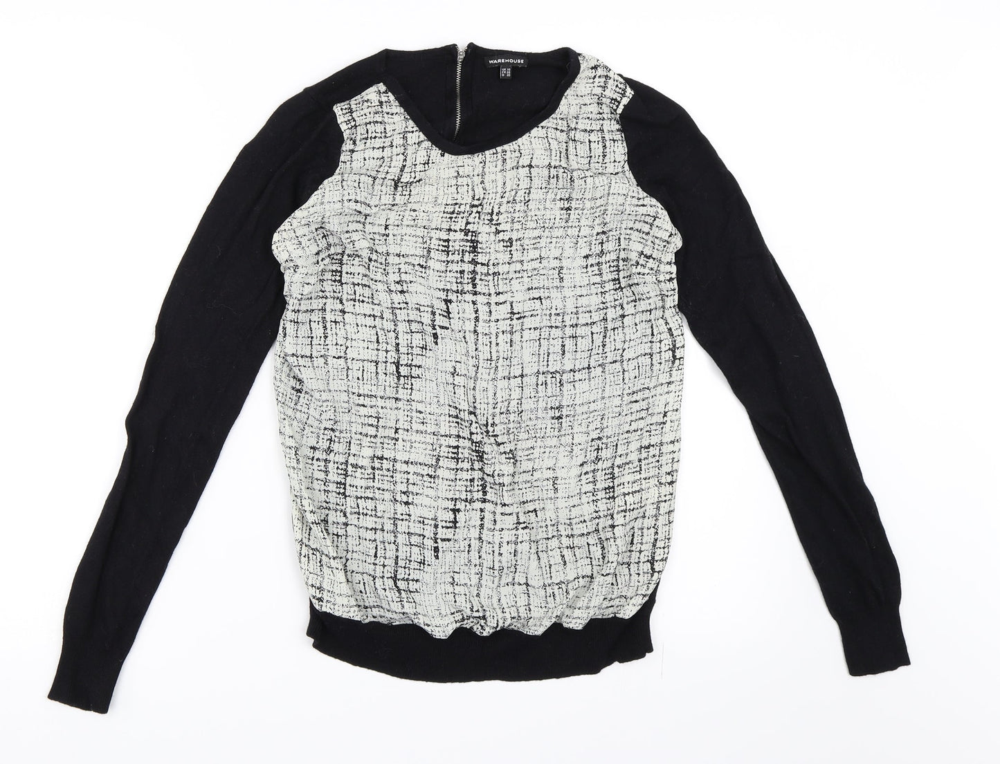 Warehouse Womens Black   Pullover Jumper Size 10