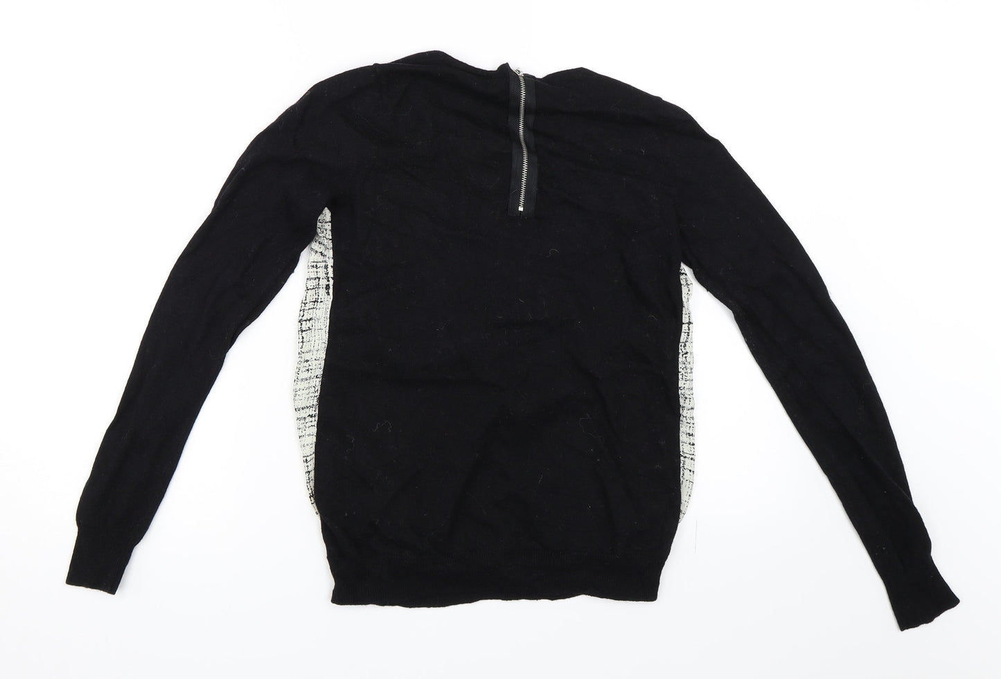 Warehouse Womens Black   Pullover Jumper Size 10