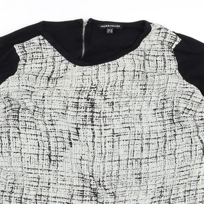 Warehouse Womens Black   Pullover Jumper Size 10