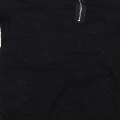 Warehouse Womens Black   Pullover Jumper Size 10