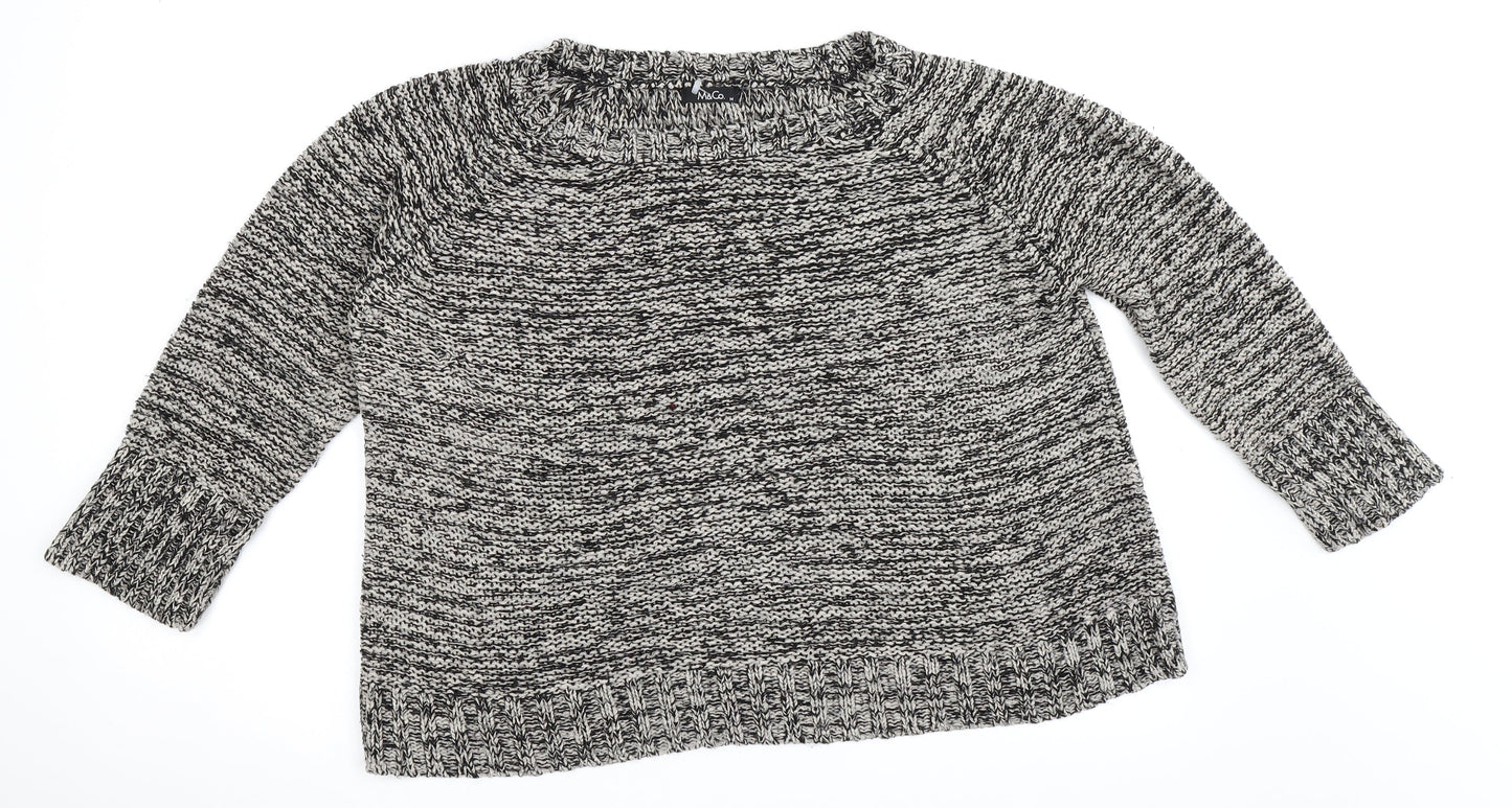 M&Co Womens Beige   Pullover Jumper Size M