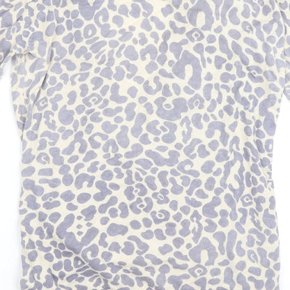 Vera Moda Womens Beige Animal Print  Cardigan Jumper Size M