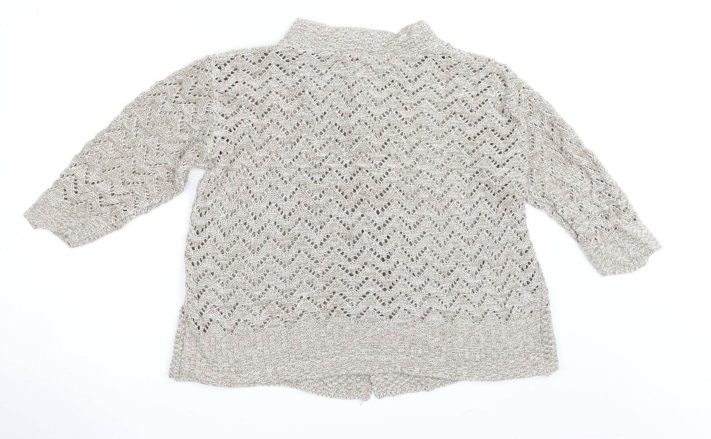 Voguish Womens Beige   Cardigan Jumper Size M