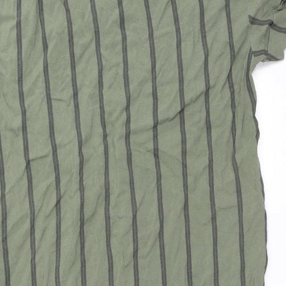 Womens UK Size 8 H&M Green Tunic Blouse