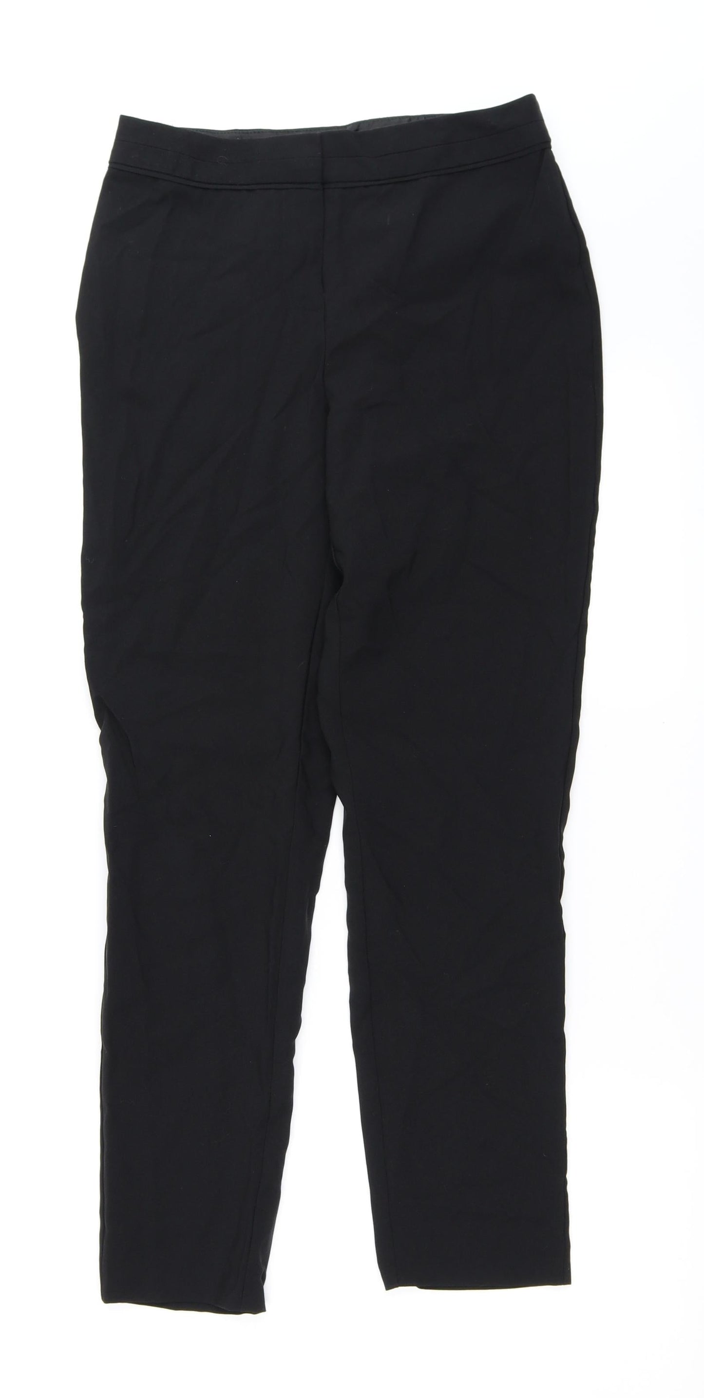 F&F Womens Black   Trousers  Size 8 L27 in