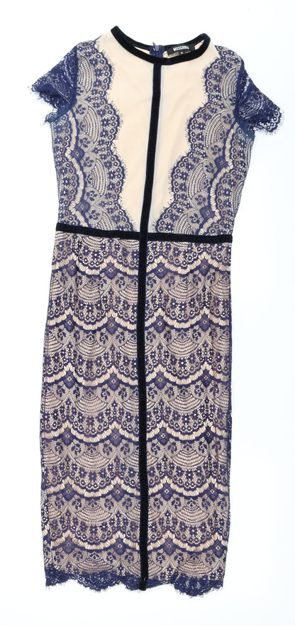 Missguided Womens Blue   Bodycon  Size 12