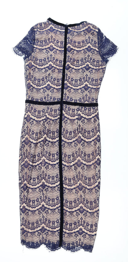 Missguided Womens Blue   Bodycon  Size 12