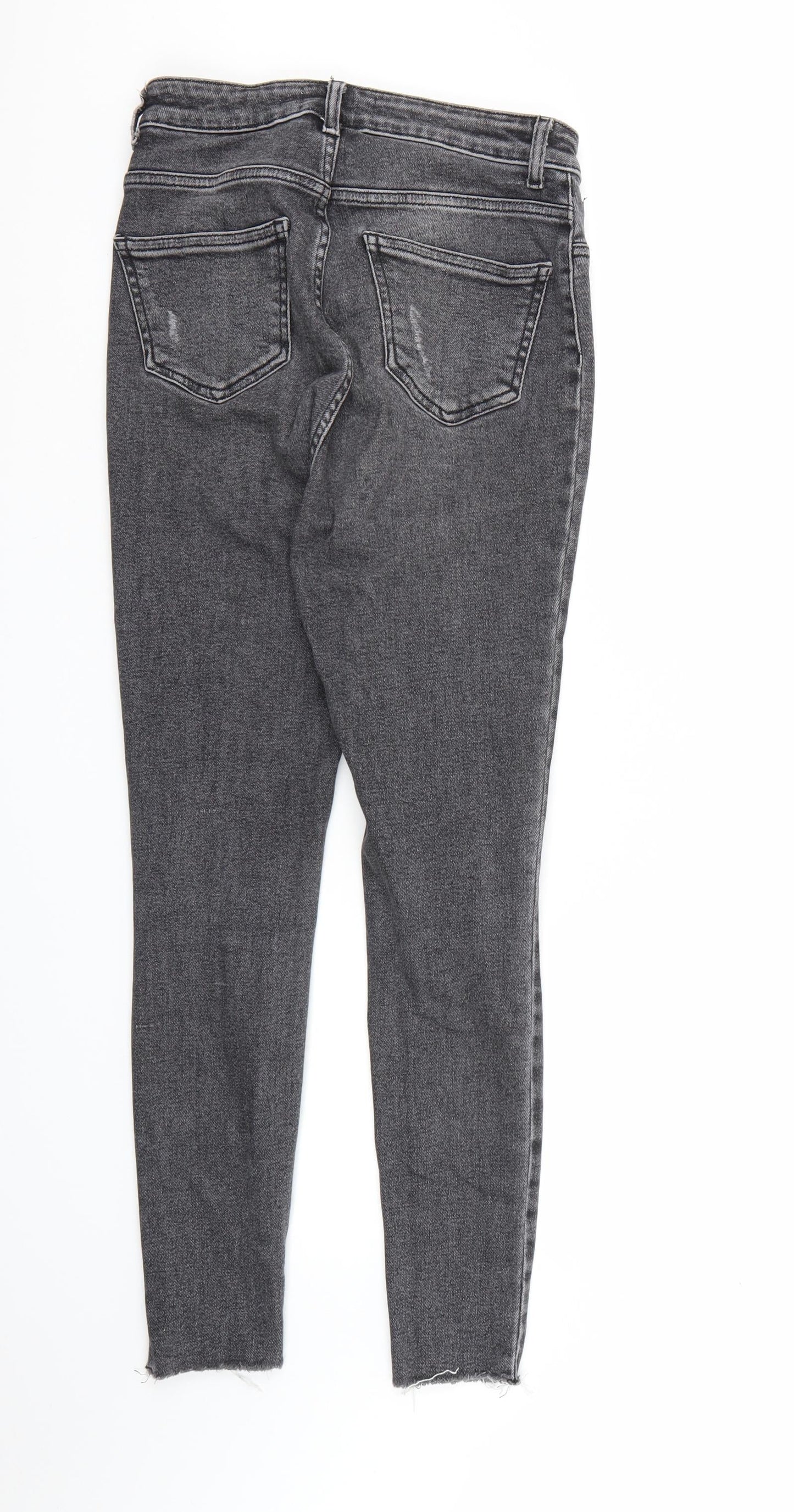 New Look Womens Grey  Denim Skinny Jeans Size 10 L27 in