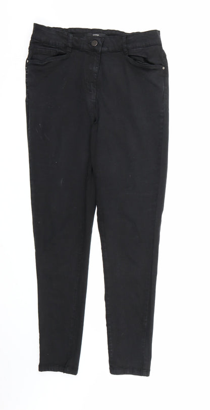 George Womens Black  Denim Skinny Jeans Size 10 L27 in