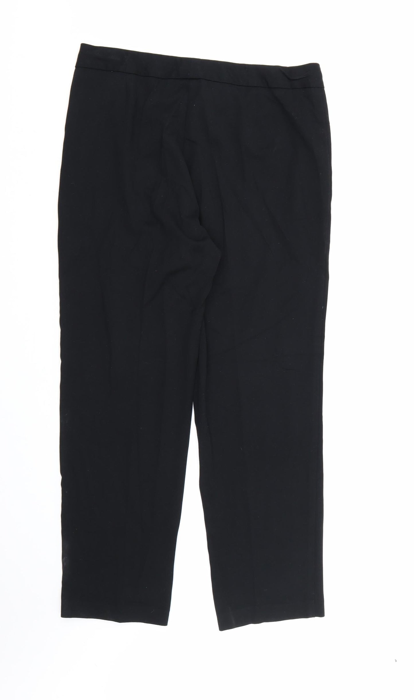 Womens UK Size 14 Marks and Spencer Regular Fit Dress Pants Black Trousers