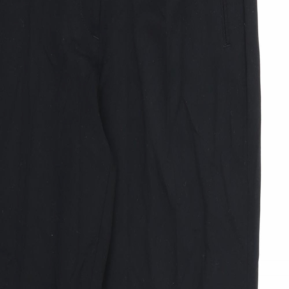 Womens UK Size 14 Marks and Spencer Regular Fit Dress Pants Black Trousers