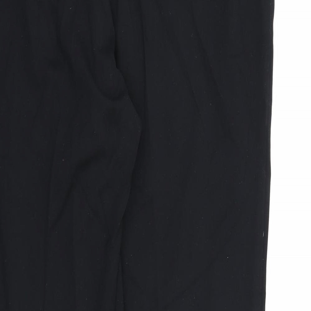Womens UK Size 14 Marks and Spencer Regular Fit Dress Pants Black Trousers