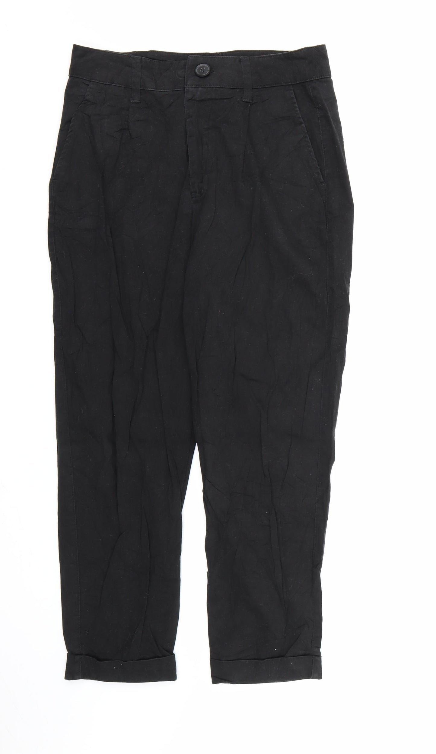 Bershka Womens Black  Denim Straight Jeans Size 10 L24 in