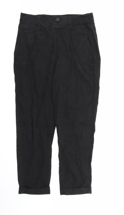 Bershka Womens Black  Denim Straight Jeans Size 10 L24 in