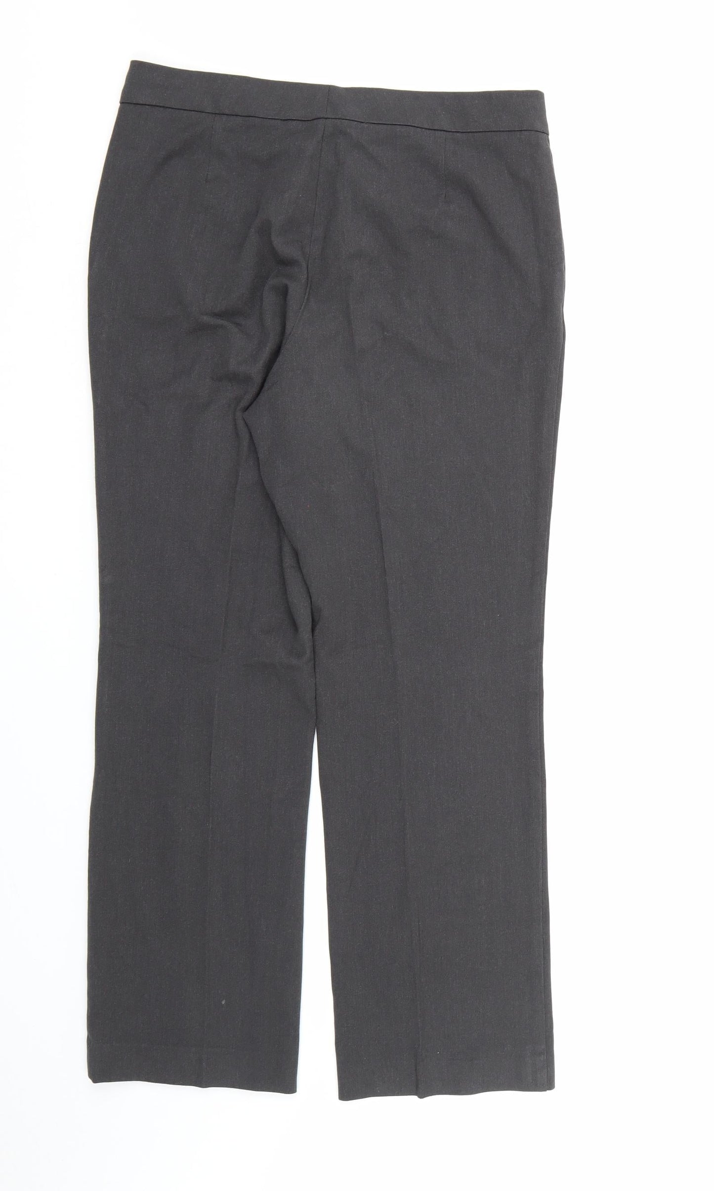 Womens UK Size 10 Marks and Spencer Regular Fit Dress Pants Grey Trousers