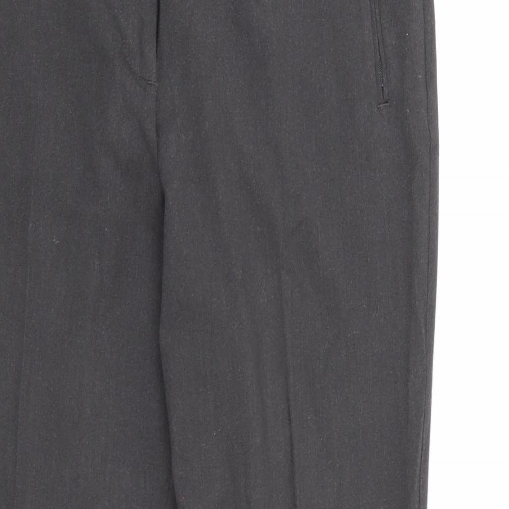 Womens UK Size 10 Marks and Spencer Regular Fit Dress Pants Grey Trousers