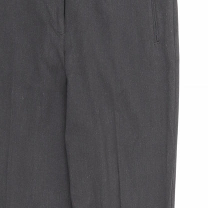 Womens UK Size 10 Marks and Spencer Regular Fit Dress Pants Grey Trousers