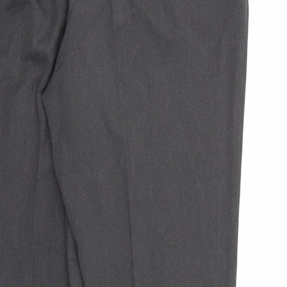 Womens UK Size 10 Marks and Spencer Regular Fit Dress Pants Grey Trousers