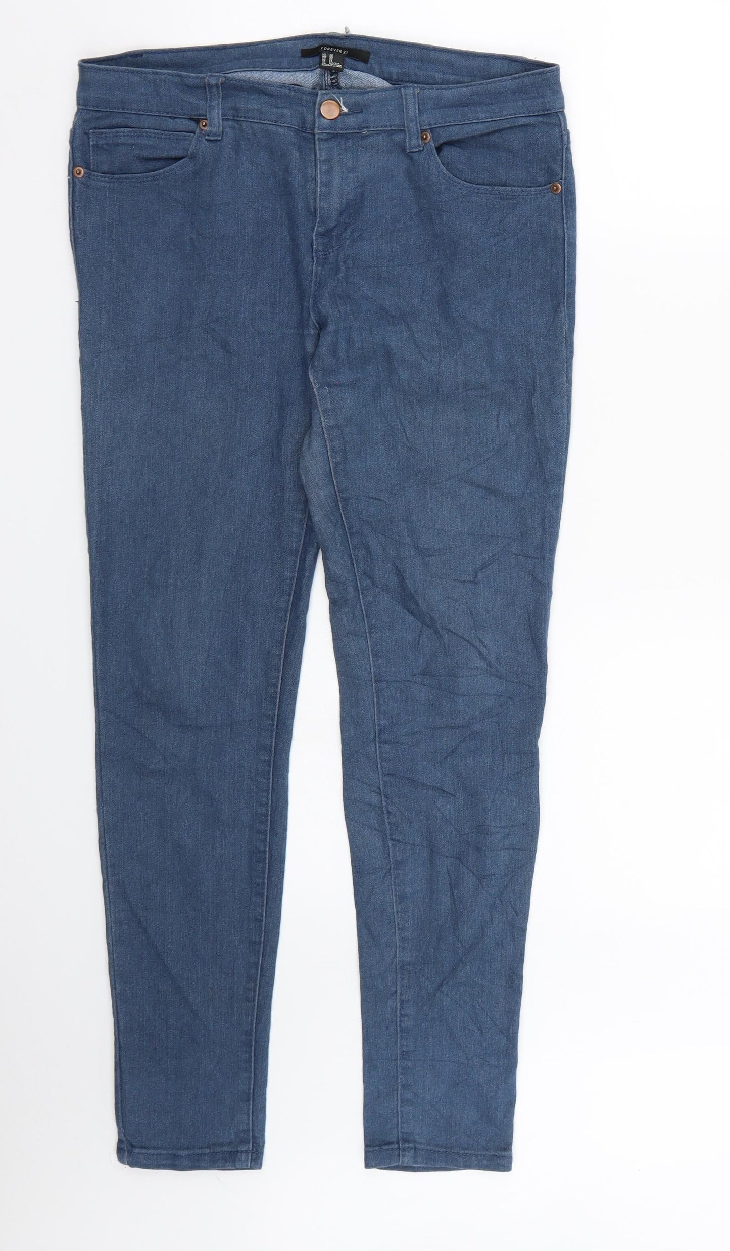 FOREVER 21 Womens Blue  Denim Skinny Jeans Size 28 in L30 in