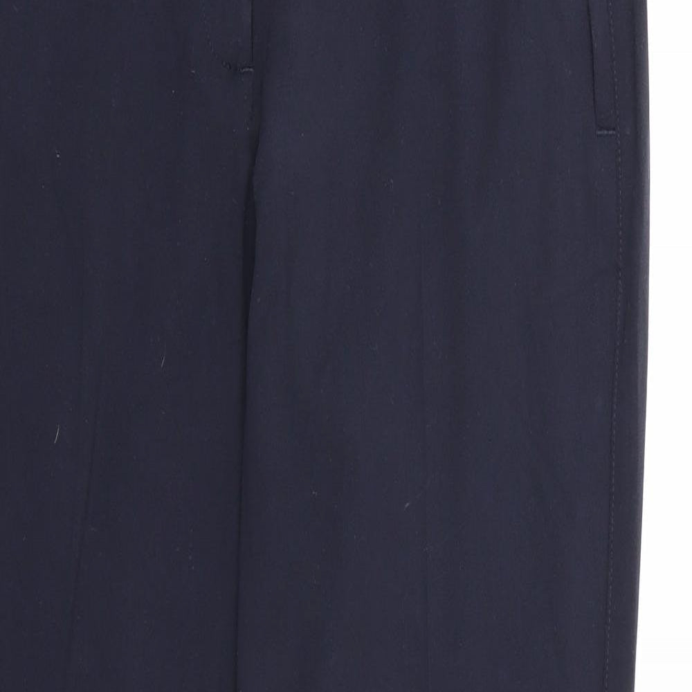 Womens UK Size 14 Marks and Spencer Regular Fit Dress Pants Blue Trousers