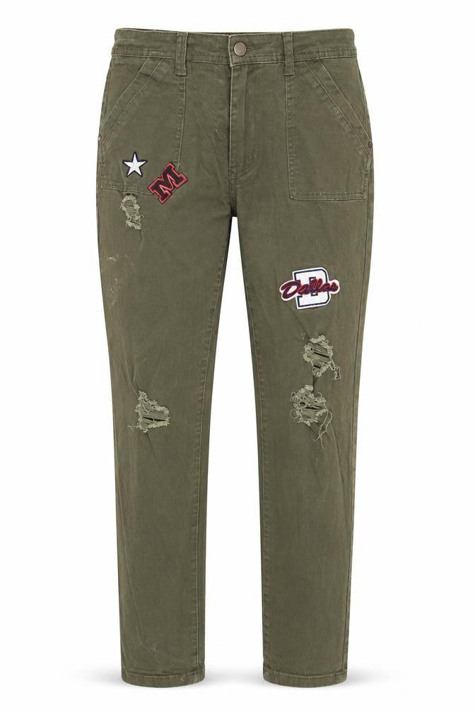 Womens UK Size 12 Papaya Regular Fit Straight Green Jeans