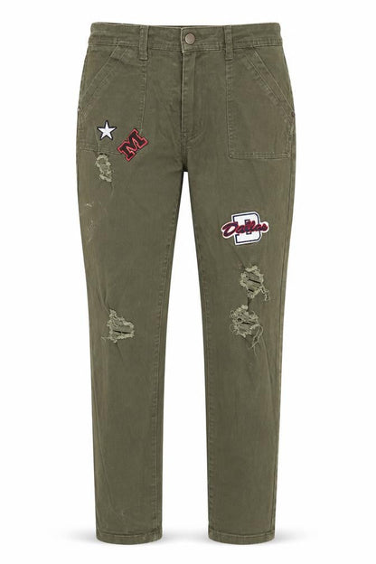 Womens UK Size 12 Papaya Regular Fit Straight Green Jeans