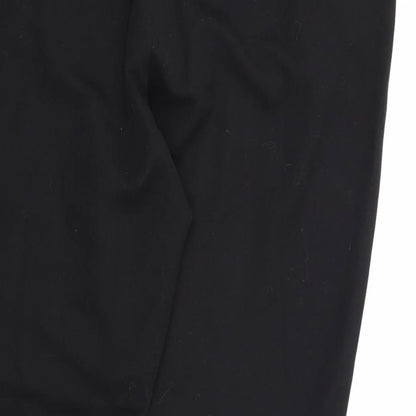 Womens UK Size 16 Papaya Regular Fit Dress Pants Black Trousers