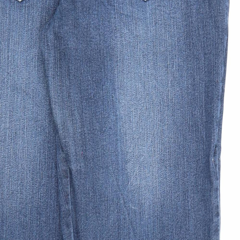 Sheego Womens Blue  Denim Bootcut Jeans Size 36 in L29 in