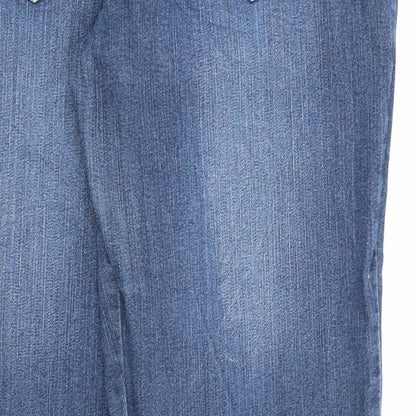 Sheego Womens Blue  Denim Bootcut Jeans Size 36 in L29 in