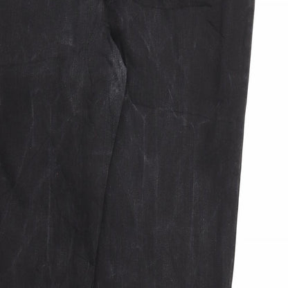 Yessica Womens Black  Denim Straight Jeans Size 16 L31 in - short leg