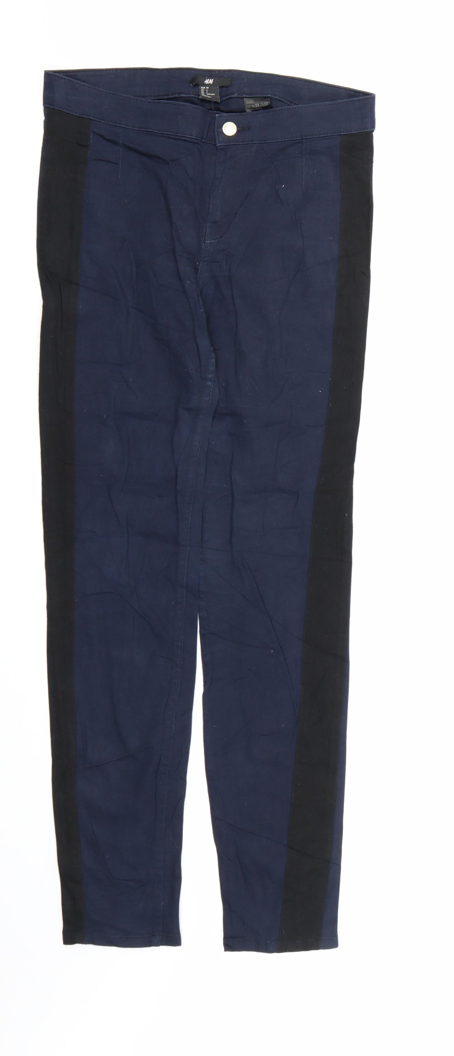 Womens UK Size 8 H&M Regular Fit Skinny Blue Jeans