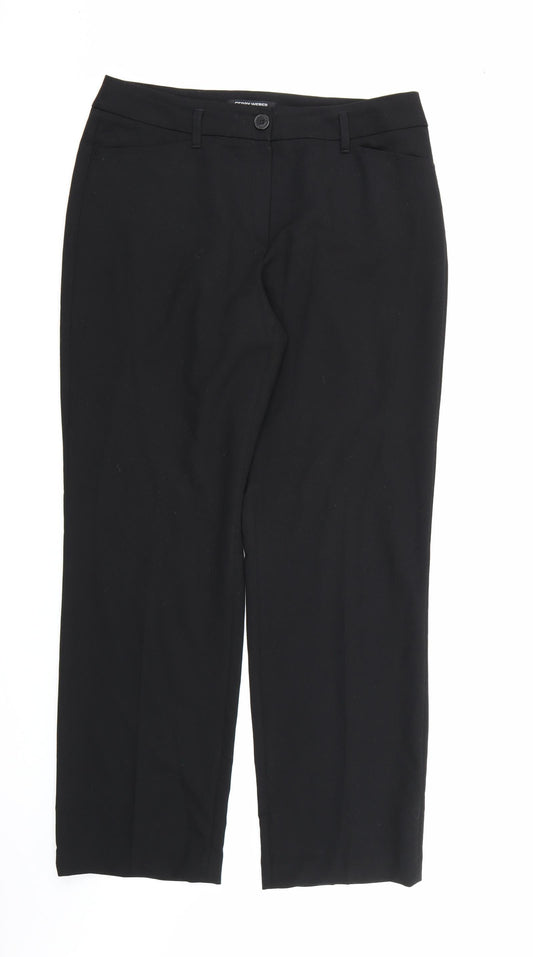 Gerry Weber Womens Black  Rayon Dress Pants Trousers Size 34 in L31 in