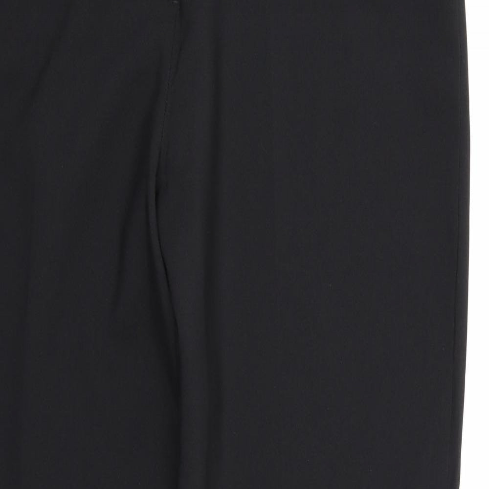 Select Womens Black  Rayon Dress Pants Trousers Size 18 L32 in