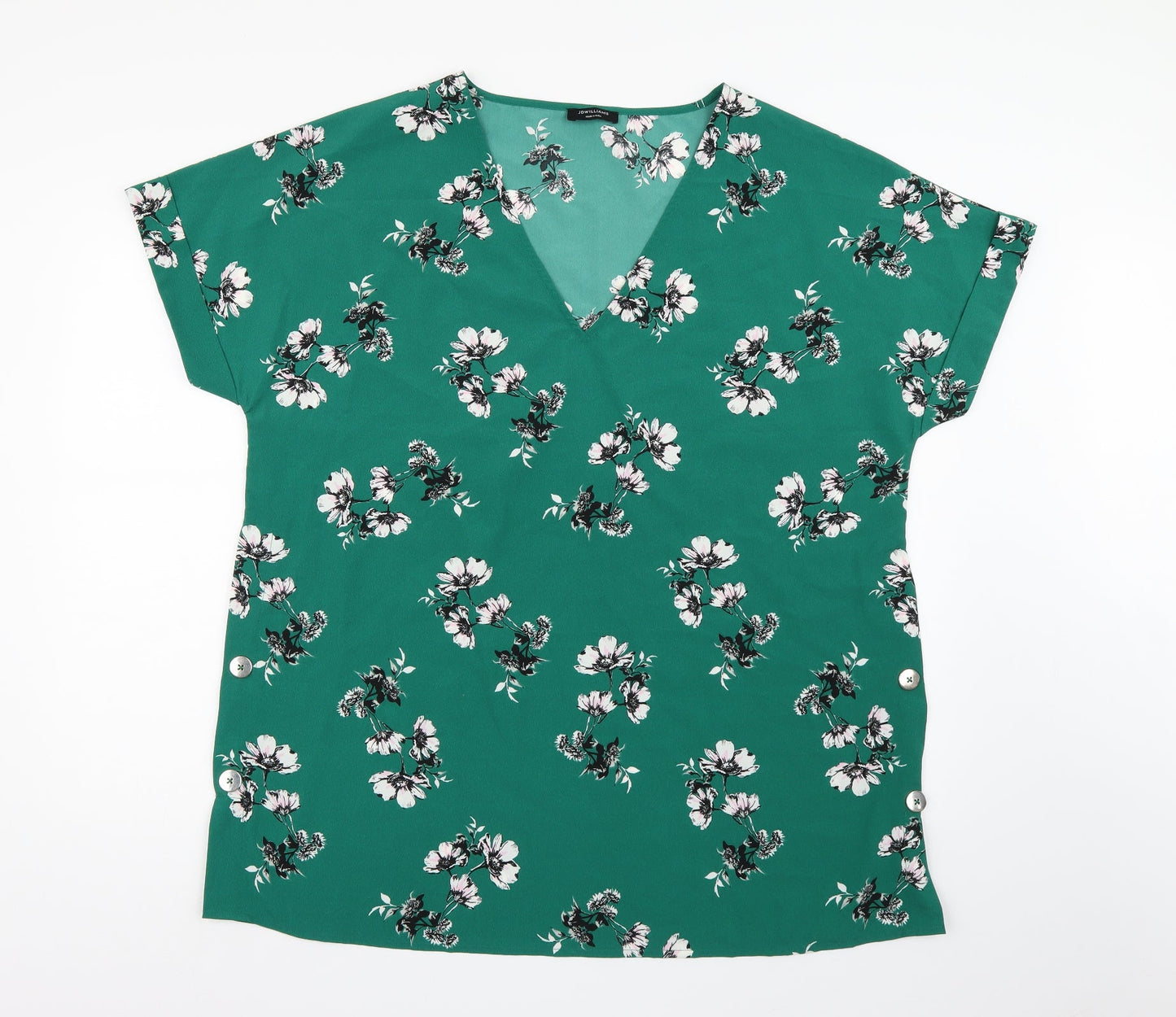Womens UK Size 18 JD Williams Green Basic Blouse