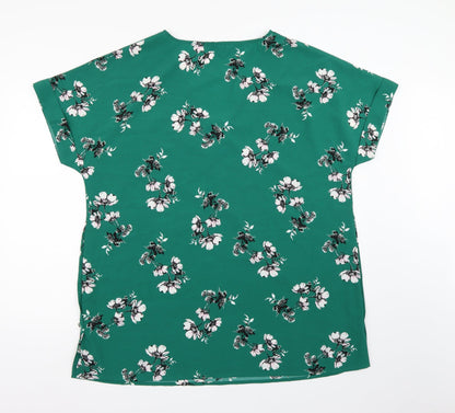 Womens UK Size 18 JD Williams Green Basic Blouse