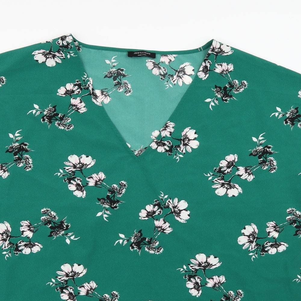 Womens UK Size 18 JD Williams Green Basic Blouse