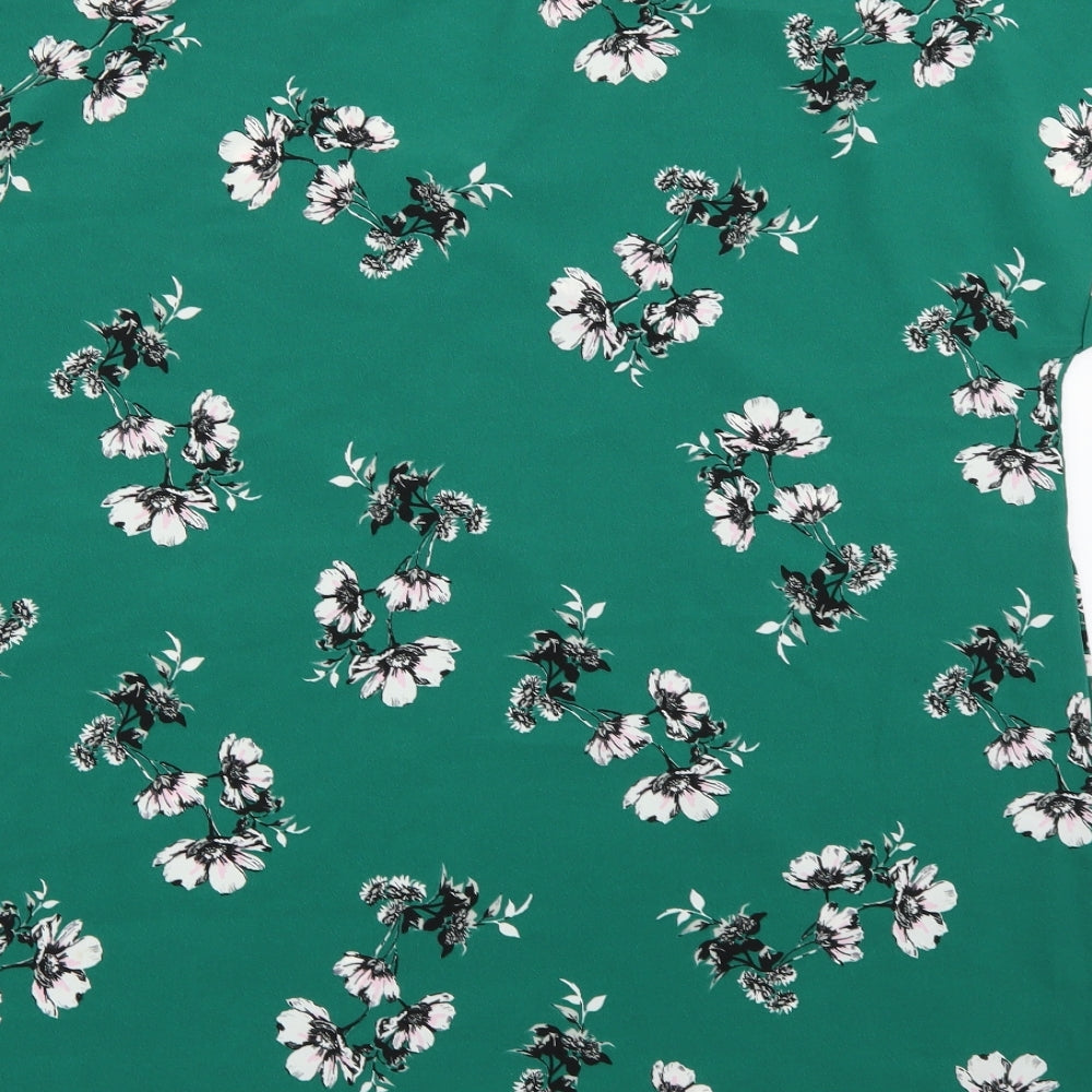 Womens UK Size 18 JD Williams Green Basic Blouse