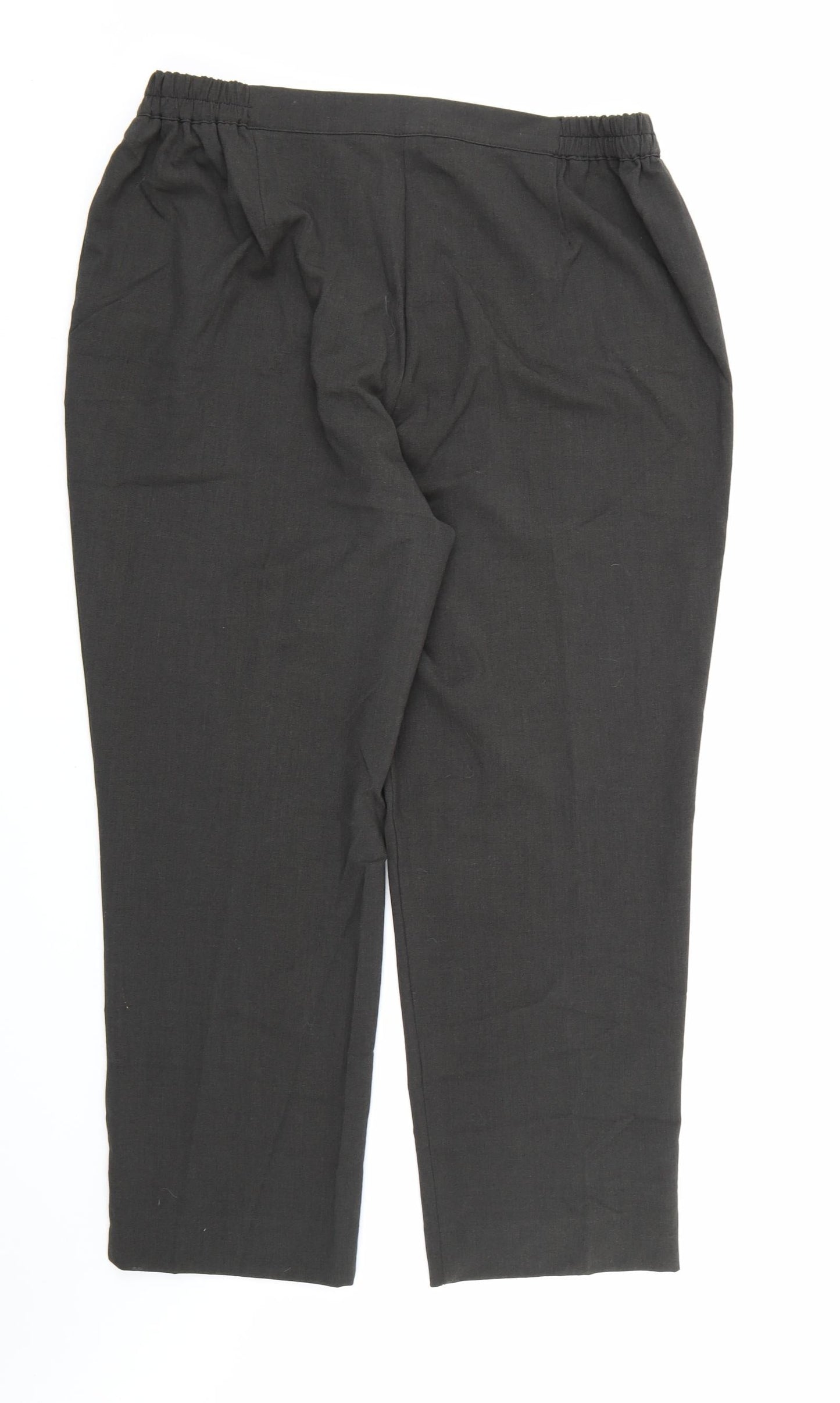Womens UK Size 20 Marisota Regular Fit Dress Pants Grey Trousers