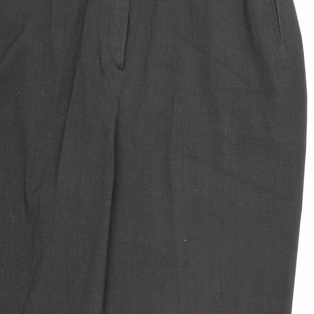 Womens UK Size 20 Marisota Regular Fit Dress Pants Grey Trousers