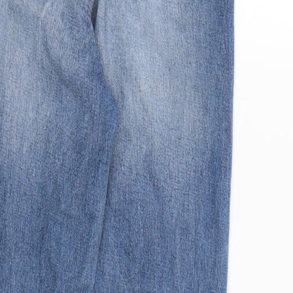 Denim & Co. Womens Blue  Denim Straight Jeans Size 6 L29 in