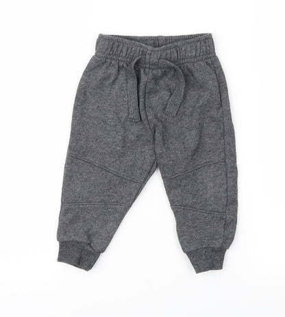 Rebel Baby Grey   Jogger Trousers Size 9-12 Months