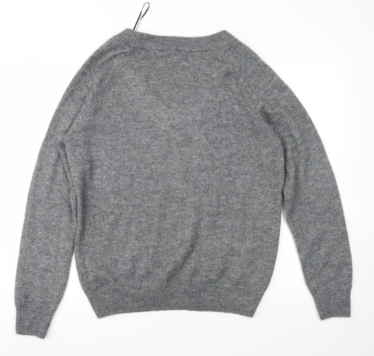 H&M Mens Grey  Knit Pullover Jumper Size S