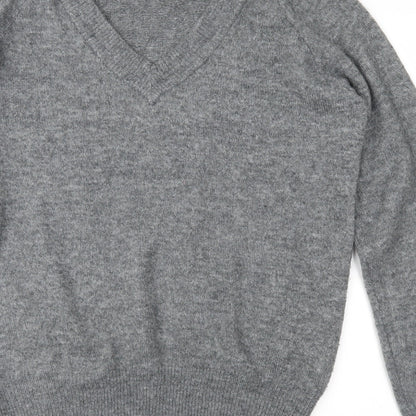 H&M Mens Grey  Knit Pullover Jumper Size S