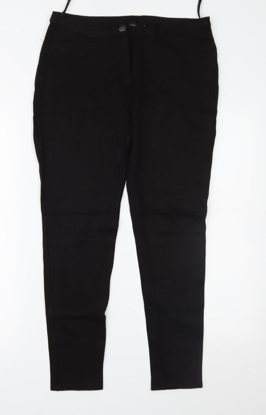 Womens UK Size 14 Dorothy Perkins Regular Fit  Black Trousers